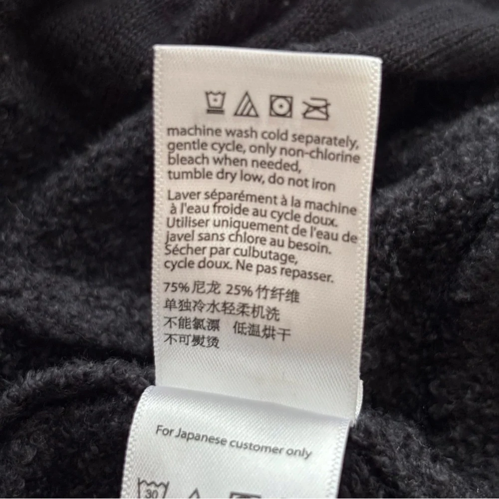 Barefoot Dreams Black Bamboo Circle Cardigan Sweater Small
